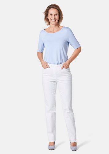 Klassische Jeansschlupfhose LOUISA - weiß - Gr. 50 von - Goldner Fashion - Modalova