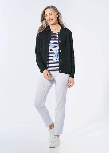 Strickjacke mit Polokragen - marine - Gr. 46 von - Goldner Fashion - Modalova