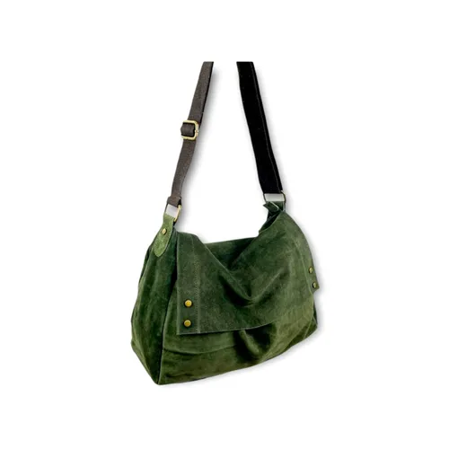 GORETT-Wildleder Hobo bag mit revers, für Frauen, Große Kapazität Vintage schulter tasche mit breiten gurt, ideal für die arbeit oder college. Led - AliExpress - Modalova