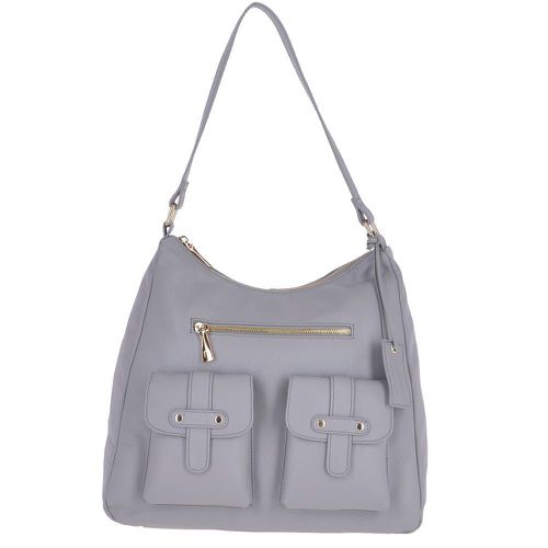 Ashwood Womens Medium Leather Shoulder Bag Light /Blk 60660 - Ashwood Leather Handbags - Modalova