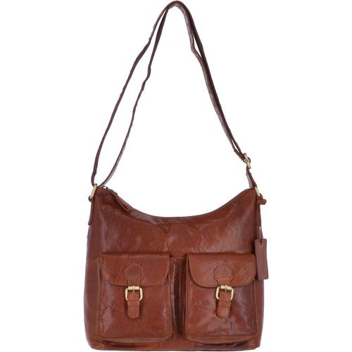 Ashwood Womens Vintage Two Pocket Leather Shoulder Bag: G21 Tan NA - Ashwood Handbags - Modalova