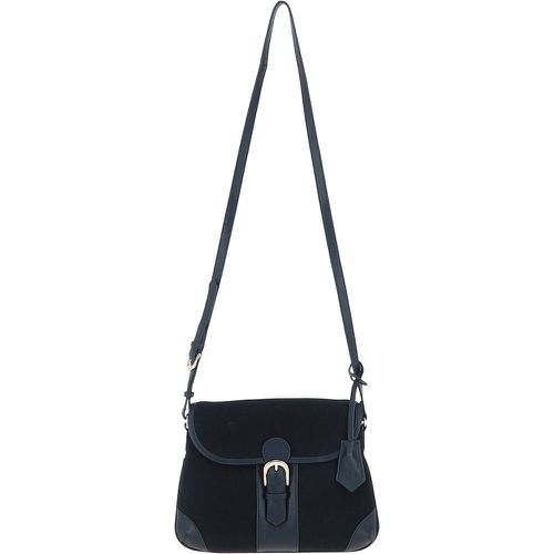 Ashwood Suede & Leather Medium Shoulder Bag: S-12 Navy Blue NA - Ashwood Handbags - Modalova
