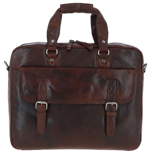 Ashwood Genuine Premium Leather Vintage Work Briefcase Bag with Padded Compartment for 15 inch Laptop & Multiple Organiser Compartments, F-83 Bran - Ashwood Handbags - Modalova