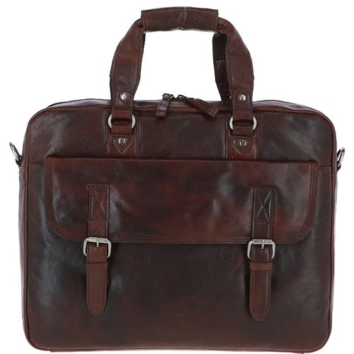 Ashwood Genuine Premium Leather Vintage Work Briefcase Bag with Padded Compartment for 15 inch Laptop & Multiple Organiser Compartments, F-83 Brandy B - Ashwood Handbags - Modalova