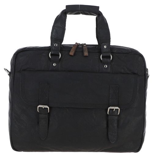 Ashwood Genuine Premium Leather Vintage Work Briefcase Bag with Padded Compartment for 15 inch Laptop & Multiple Organiser Compartments, F-83 Blac - Ashwood Handbags - Modalova