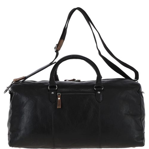 Ashwood Genuine Premium Leather Large Vintage Holdall Duffle Bag with Multiple Organiser Compartments, F-87 Black NA - Ashwood Handbags - Modalova