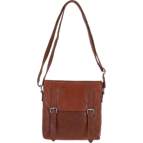 Ashwood Genuine Premium Leather Vintage Shoulder Bag with Padded Compartment for 8 inch Tablet & Multiple Organiser Compartments, F-84 Tan NA - Ashwood Handbags - Modalova