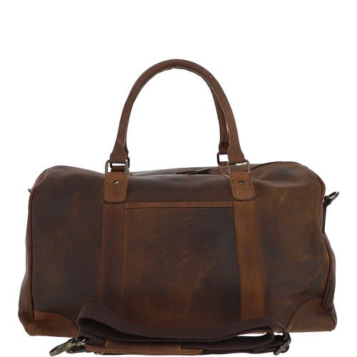 Ashwood Antico Vintage Genuine Premium Leather Holdall Duffle Bag with Multiple Organiser Compartments, Jayden Tan NA - Ashwood Handbags - Modalova