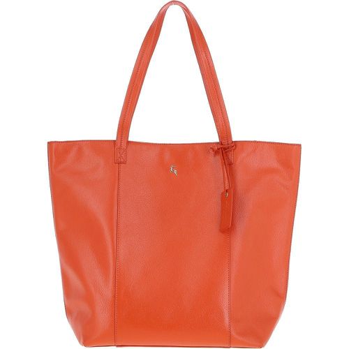 Bulky" Long Handle Leather Shopper Bag: 62320 Mandarin NA - Ashwood Handbags - Modalova