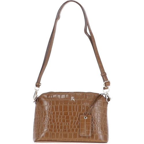 Brill' Croc Embossed Leather Shoulder Bag: 63787 Tan/croc NA - Ashwood Handbags - Modalova