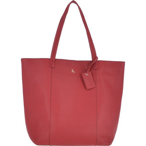 Bulky" Long Handle Leather Shopper Bag: 62320 Poppy Red NA - Ashwood Handbags - Modalova