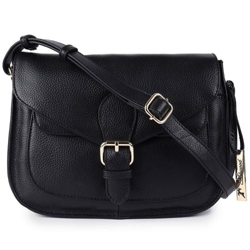 Apos;Stile Fiorentino&apos; Real Leather Crossbody Bag: 62879 Black NA - Ashwood Handbags - Modalova