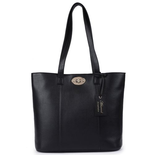 Apos;Elegante Firenze&apos; Real Leather Tote Bag: 63754 Black NA - Ashwood Handbags - Modalova