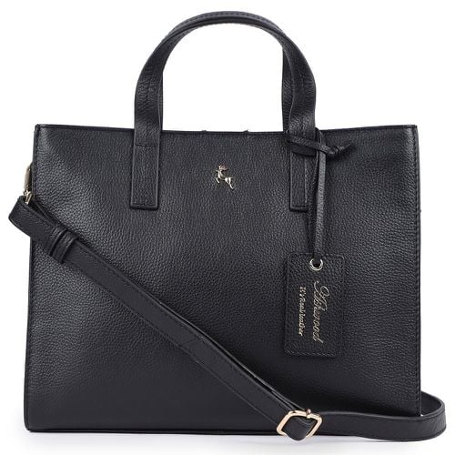 Apos;Sogno di Pelle&apos; Real Leather Tote Bag: 64198 Black NA - Ashwood Handbags - Modalova