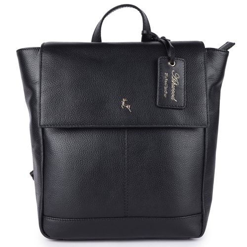 Lussuria Venezia' Real Leather Flapover Backpack: 64257 Black NA - Ashwood Handbags - Modalova
