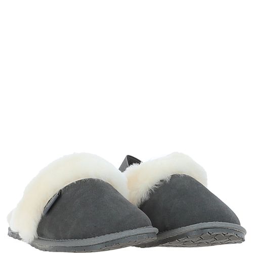 Apos;Aussie&apos; Real Sheepskin Wool Mule Slippers: Elena Grey 3/4 - Ashwood Handbags - Modalova