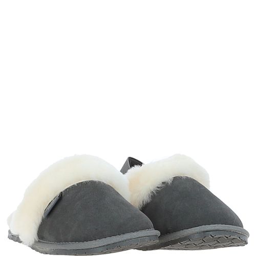 Aussie' Real Sheepskin Wool Mule Slippers: Elena Grey 3/4 - Ashwood Handbags - Modalova