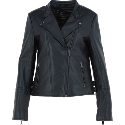 Apos;Giada&apos; Leather Fashion Biker Jacket: AWL-N30 Black 10 - Ashwood Handbags - Modalova