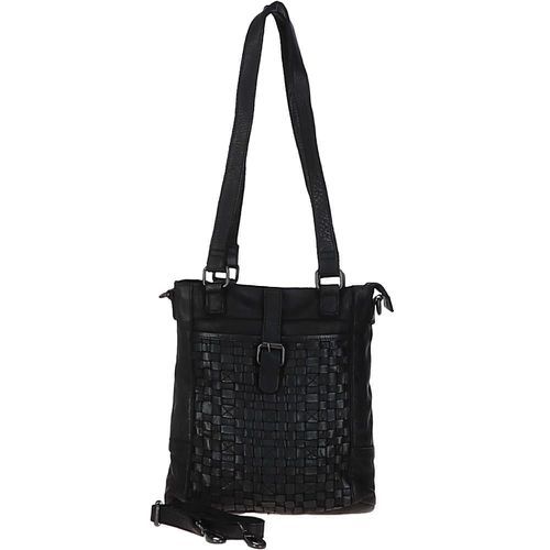 Vintage Woven Leather Bag: D-75 Black NA - Ashwood Handbags - Modalova