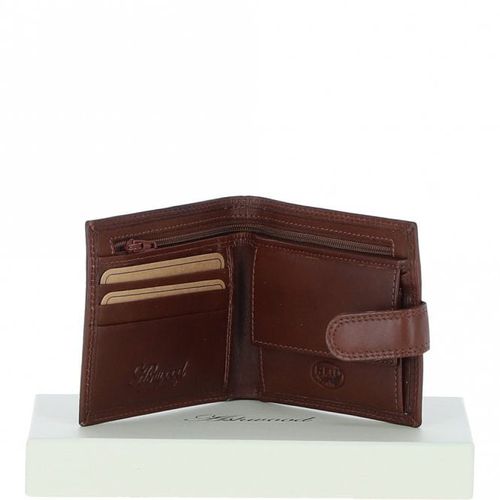 Classic 3 Card & ID Billfold Tab Wallet Leather Wallet 1222-VT Tan NA - Ashwood Handbags - Modalova