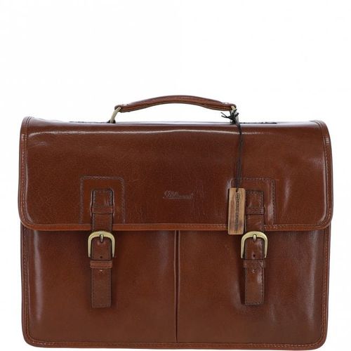 Triple Gusset Heavy Duty Real Leather Briefcase: Gareth Chestnut NA - Ashwood Handbags - Modalova