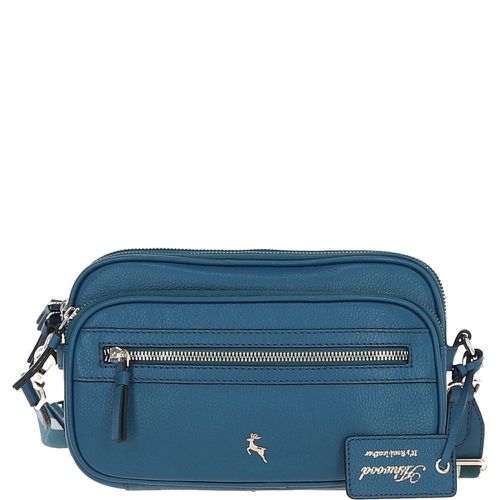 Sogno di Cuoio' Compact Twin Zip Crossbody Bag: X-35 Teal NA - Ashwood Handbags - Modalova