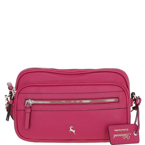 Apos;Sogno di Cuoio&apos; Compact Twin Zip Crossbody Bag: X-35 Pink NA - Ashwood Handbags - Modalova