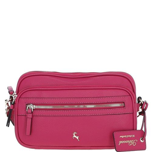 Sogno di Cuoio' Compact Twin Zip Crossbody Bag: X-35 Pink NA - Ashwood Handbags - Modalova