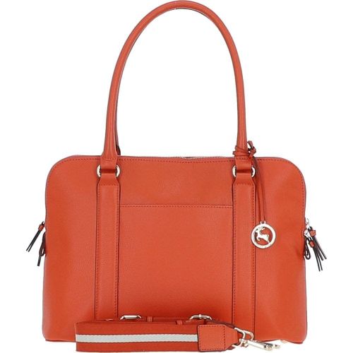 Apos;Cuore di Cuoio&apos; 3 Section Large Leather Handbag: X-39 Orange - Ashwood Handbags - Modalova