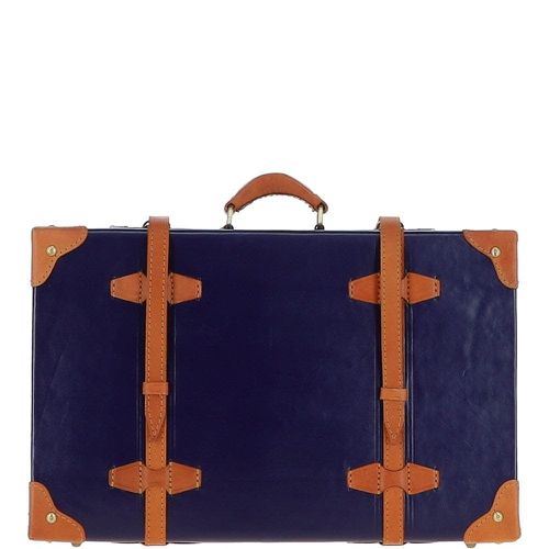 Apos;Andare&apos; Vintage Large Leather Trunk: VIN-26 Navy Blue - Ashwood Handbags - Modalova