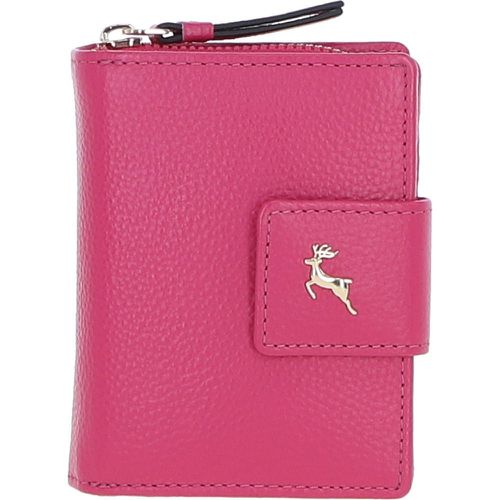 Apos;Arte in Pelle&apos; RFID Secure Wallet/Purse with Zip and Stud Closure: X-30 Pink NA - Ashwood Handbags - Modalova