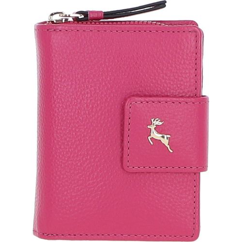 Arte in Pelle' RFID Secure Wallet/Purse with Zip and Stud Closure: X-30 Pink NA - Ashwood Handbags - Modalova
