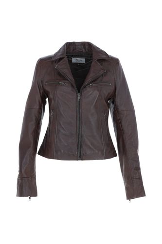 Apos;Eva&apos; Ladies Ashwood Leather Biker Jacket: AWL-1991 Black 22 - Ashwood Handbags - Modalova