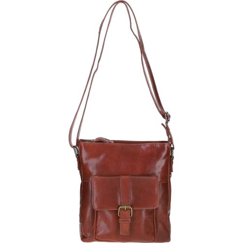 Compact Leather Messenger Bag with Front Buckle Pocket: TL-005 Bridge NA - Ashwood Handbags - Modalova