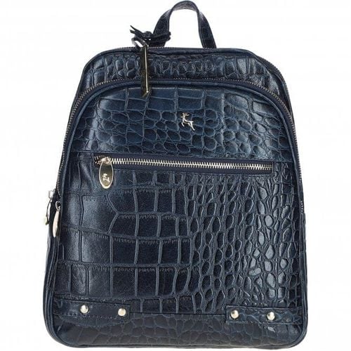 Apos;Camilla&apos; Real Leather Backpack: 52235 Navy/croc NA - Ashwood Handbags - Modalova