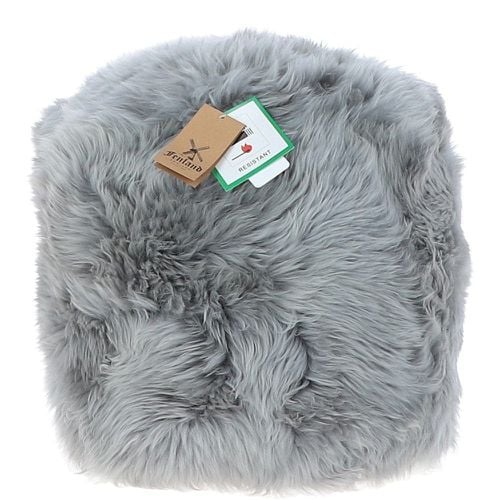 Fenland Sheepskin Pouffe Stool: FF-POUFFE Grey ONE SIZE - Ashwood Handbags - Modalova