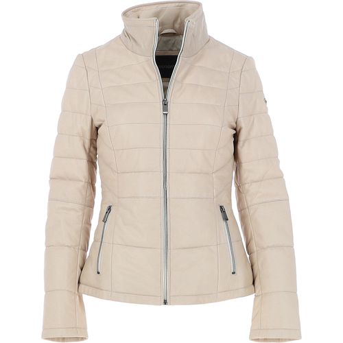 Real Leather Stitch Detailing Jacket: anita Beige 10 - Ashwood Handbags - Modalova