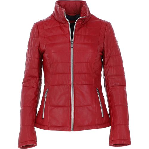 Real Leather Stitch Detailing Jacket: anita Red 10 - Ashwood Handbags - Modalova