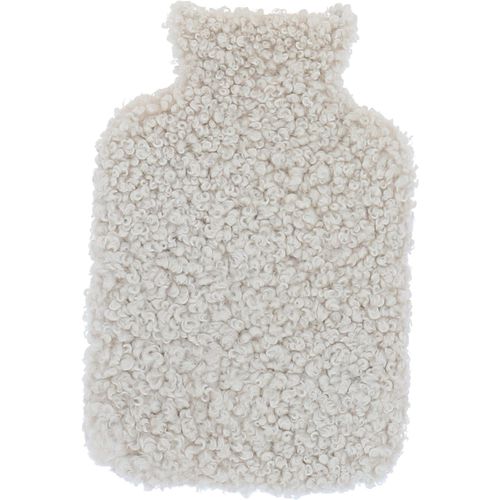 Fenland Curly Wool Hot Water Bottle Cover 2L: curly wool water bottle Beige ONE SIZE - Ashwood Handbags - Modalova