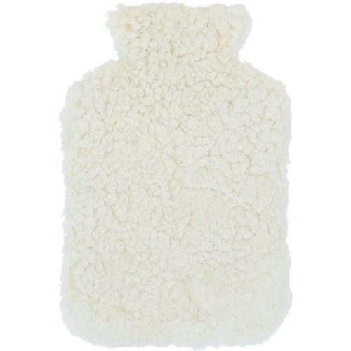 Fenland Curly Wool Hot Water Bottle Cover 2L: curly wool water bottle Ivory ONE SIZE - Ashwood Handbags - Modalova