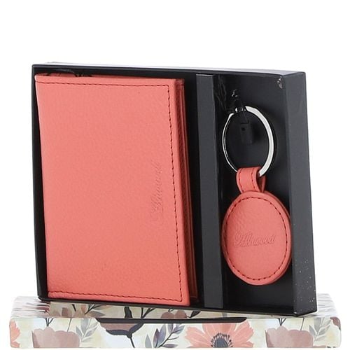 Leather Card Holder & Gift Set: slg-31243 Coral ONE SIZE - Ashwood Handbags - Modalova