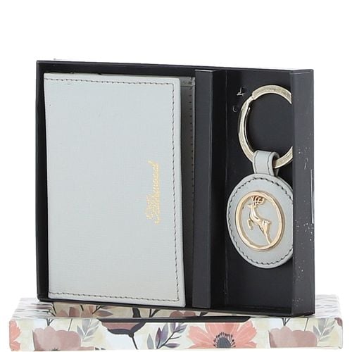 Leather Card Holder & Gift Set: slg-31243 Ice grey ONE SIZE - Ashwood Handbags - Modalova