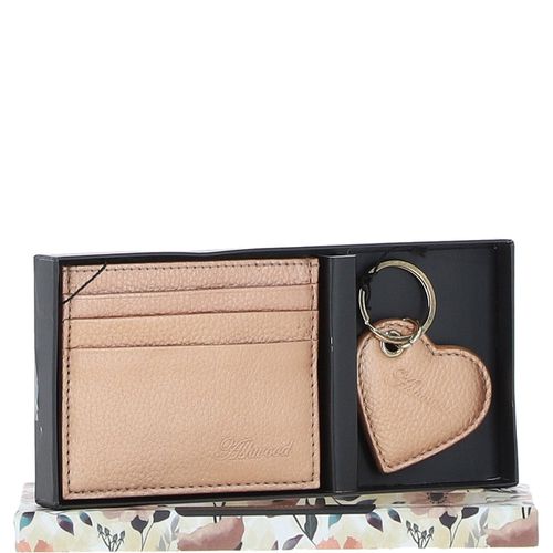 Leather Card Holder & Gift Set: slg-31342 Rose gold ONE SIZE - Ashwood Handbags - Modalova