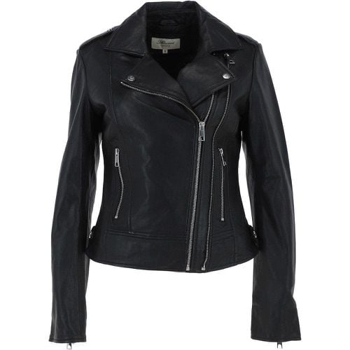 Apos;Ciara&apos; Real Leather Biker Jacket: ESTIMO Black 20 - Ashwood Handbags - Modalova