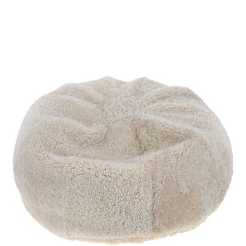 Ashwood Curly Sheepskin Bean Bag Natural Natural - Ashwood Handbags - Modalova