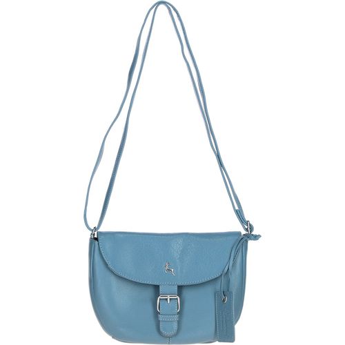 Apos;Limerick&apos; Real Leather Flap Crossbody Bag Blue NA - Ashwood Handbags - Modalova