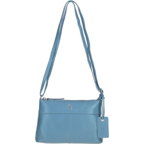 Apos;Dublin&apos; Elegant Real Leather Crossbody Bag Blue NA - Ashwood Handbags - Modalova