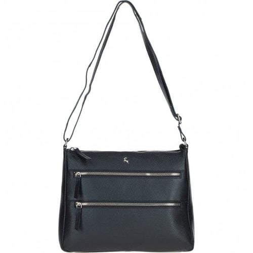 Apos;Aintree&apos; Genuine Leather Shoulder Bag: AJ3 Black NA - Ashwood Handbags - Modalova