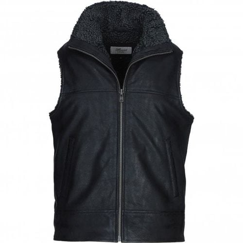 Ashwood Men&apos;s Leather Waistcoat : Sigma Black Snuff Size 3XL - Ashwood Handbags - Modalova