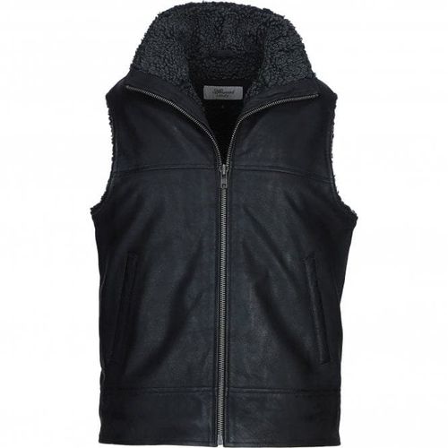 Ashwood Men&apos;s Leather Waistcoat : Sigma Black Snuff Size 4XL - Ashwood Handbags - Modalova